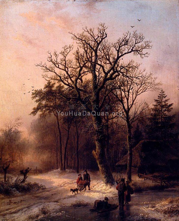 Forest In Winter - 巴伦德·科内利斯·库库克